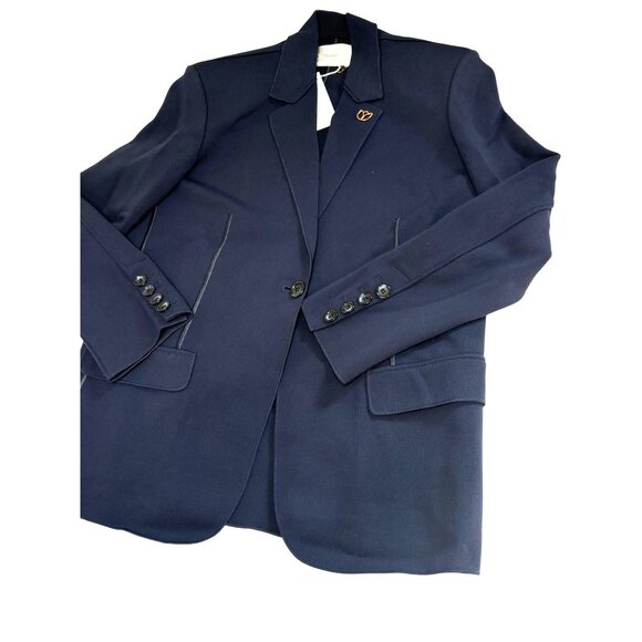 Dodiee Iman Knit Blazer in Navy Blue - Picture 3 of 7